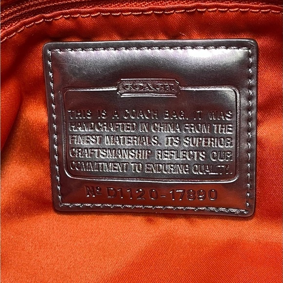 Coach Poppy Glam Women’s Metallic $ Camel Shoulder Tote Bag - Picture 9 of 9